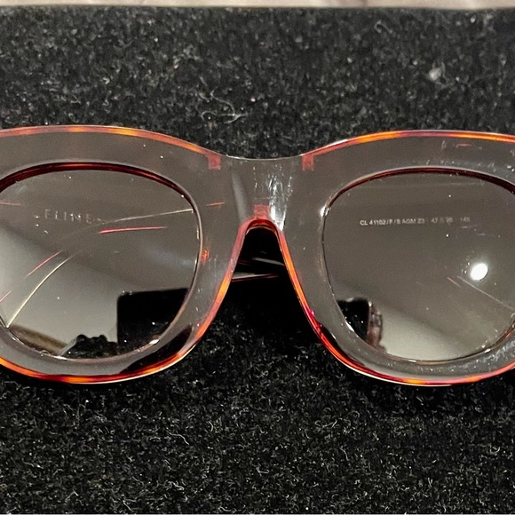 Celine Sunglasses Havana Gold CL 41102/F/S AGM 23 47-26-145 Good Condition - Picture 5 of 5